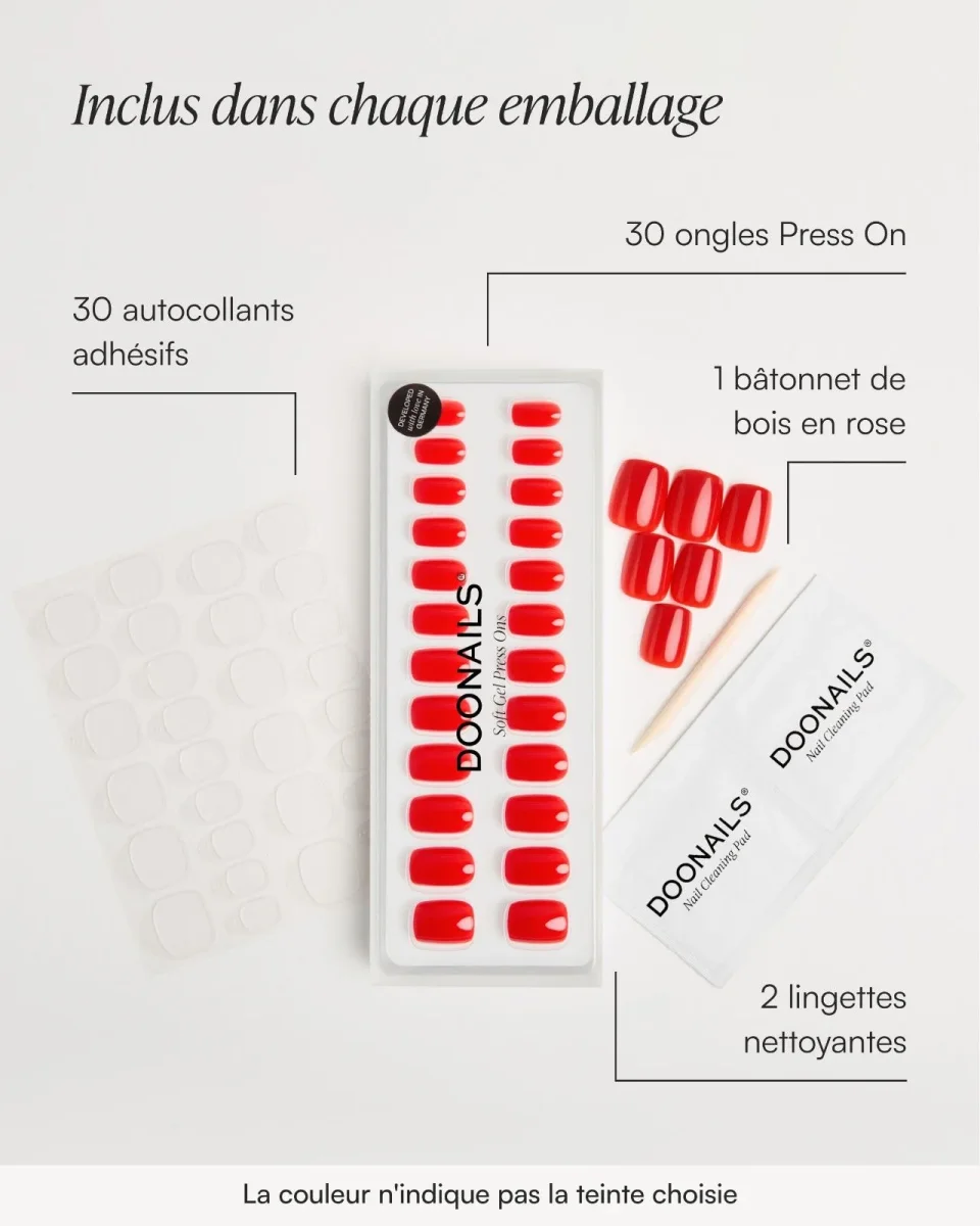 Édition Limitée Pastel Pop Courte Carré Press On en Gel Souple – Image 8